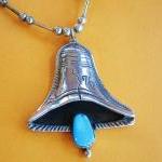 Vintage Liberty Bell Neckla..