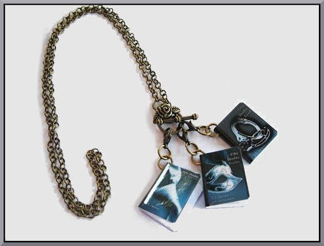 Sexy Miniature Book Charms Necklace